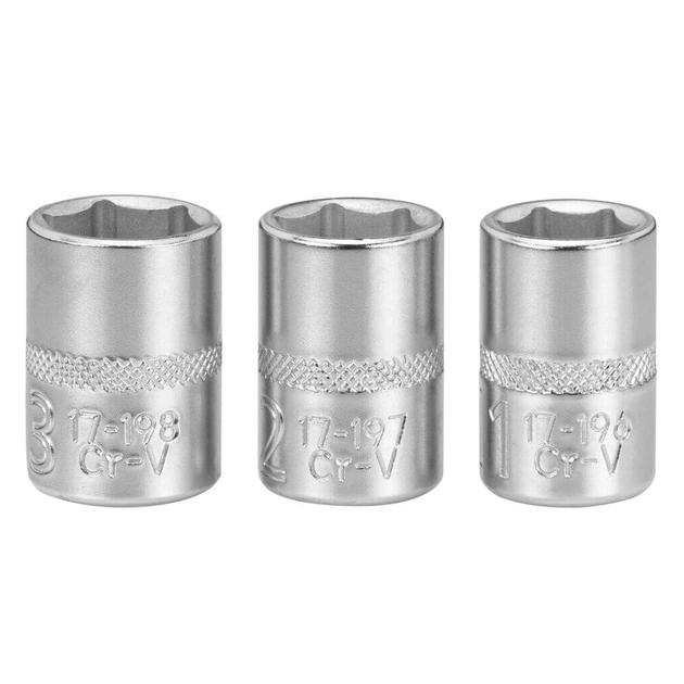 Набір торцевих головок Stanley торцевих 1/4" Maxi Drive, із шестигранним профілем, 3 шт: 11, 12, 13 мм. (FMMT17092-0) - picture 3