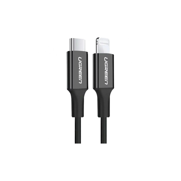 Дата кабель USB-C to Lightning 2.0m 3A US171 black Ugreen (60752) - изображение 1