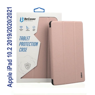 Чохол до планшета BeCover Tri Fold Soft TPU Silicone Apple iPad 10.2 2019/2020/2021 Rose Gold (706886) зображення 1