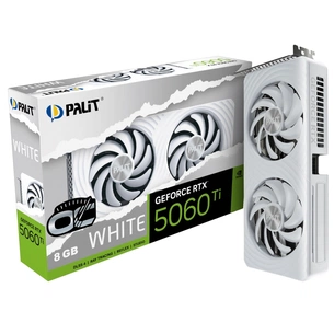 Відеокарта GF RTX 5060 Ti 8GB GDDR7 White OC Palit (NE7506TU19P1-GB2062M) зображення 1