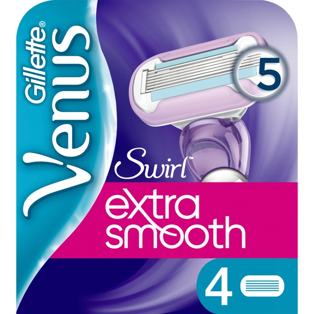 Змінні касети Venus Extra Smooth Swirl 4 шт. (7702018401208) - изображение 1
