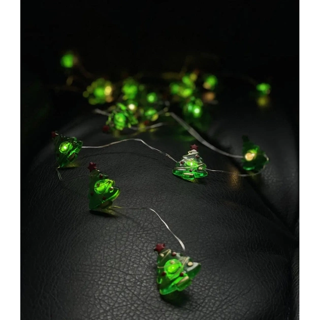 Гирлянда Chomik Елка струна 2,2м, 20 LED теплый белый, 2АА (5900779854192) - изображение 4