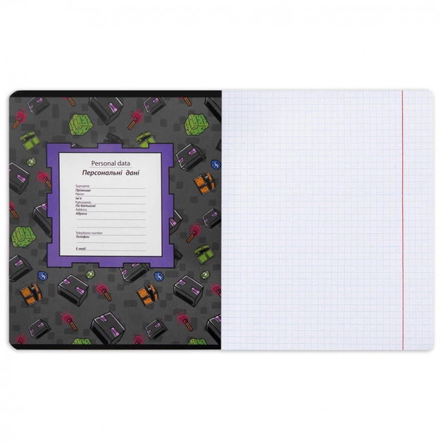 Зошит Yes Minecraft. Team 12 аркушів клітинка (767496) - picture 9