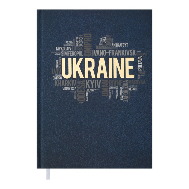 Тижневик Buromax недатований Ukraine, А5, темно-синій 288 сторінок (BM.2021-03) - зображення 1