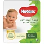 Дитячі вологі серветки Huggies Natural Care Extra Care 3 х 56 шт (5029054222140) - зменшене зображення 1