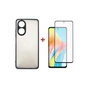 Чохол до мобільного телефона Dengos Kit for OPPO A58 4G case + glass (Black) (DG-KM-36) - зменшене зображення 1