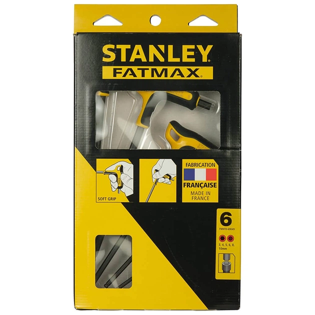 Ключ CGM FATMAX шестикутній, з гумовою ручкою, 6 шт. (FMHT0-69049) - picture 8