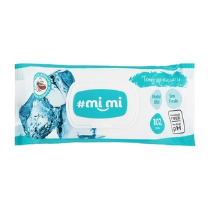 Вологі серветки Mi Mi Охолоджувальні З клапаном 102 шт. (4820237500373) изображение 1