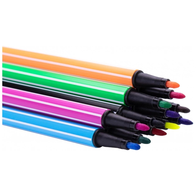 Фломастери Maxi Unicorn в пластиковому тубусі-вертольоті, 12 кольорів (MX15240) - picture 3