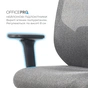 Кресло офисное OfficePro Comfort OC524G Gray - уменьшенное изображение 7