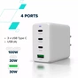 Зарядний пристрій Canyon CU100ACC GaN 100W 3xPD 1xQC EU White (CNS-CUW100ACC) - зменшене зображення 7