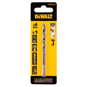 Свердло DeWALT по металу Black & Gold, HSS-G, 6.5 х 101 х 63 мм (DT20523) зображення 1