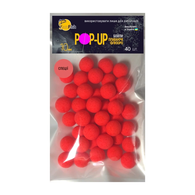 Бойл SunFish Pop-Up Спеції 10 mm 40 шт (SF220624) - изображение 1