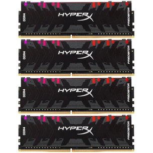 Модуль пам'яті для комп'ютера DDR4 128GB (4x32GB) 3600 MHz HyperX Predator RGB Kingston Fury (ex.HyperX) (HX436C18PB3AK4/128) зображення 1