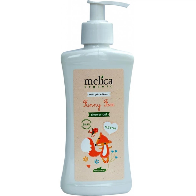 Дитячий гель для душу Melica Organic від Лисички 300 мл (4770416003334) - зображення 1