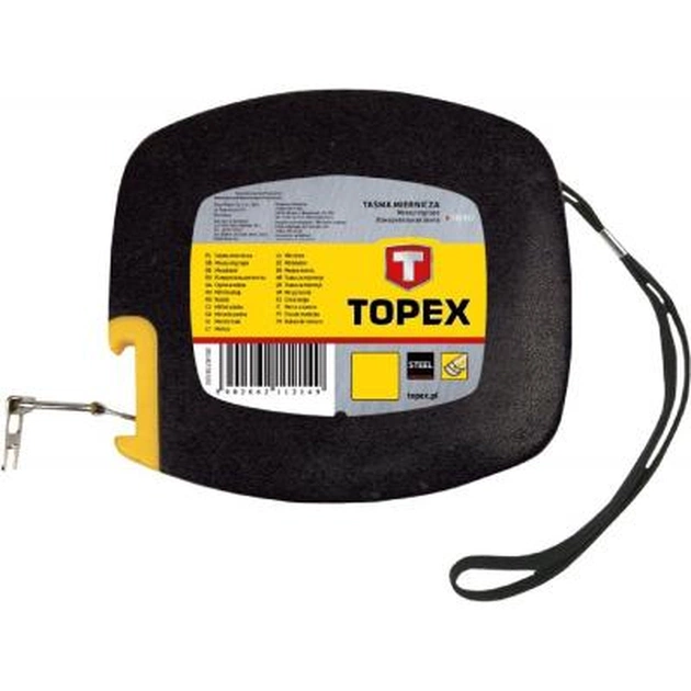 Рулетка Topex стрічка вимірювальна сталева, 30 м (28C413) - зображення 1