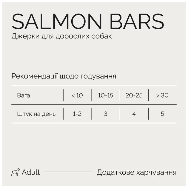 Ласощі для собак Savory Bars With Salmon 100 г (4820261921106) - picture 4