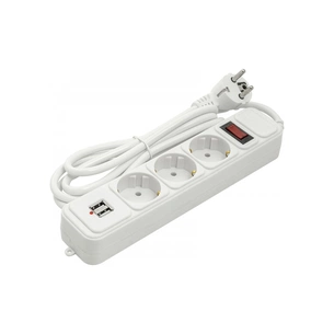 Мережевий фільтр живлення PowerPlant 1.8 м, 3 розетки, USB ( PPSA10M18S3U ) (PPSA10M18S3U) зображення 1