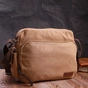 Сумка Vintage Чоловіча месенджер з текстилю Коричнева (22205) - зменшене зображення 11