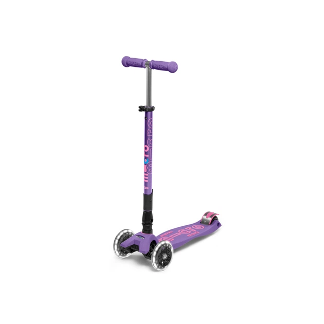 Самокат Micro Maxi Deluxe Foldable LED фіолетовий (MMD100) - picture 1