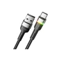 Дата кабель USB 2.0 AM to USB-C 2.0m 3A LED black Essager (EXCT-XCDA01) - уменьшенное изображение 2