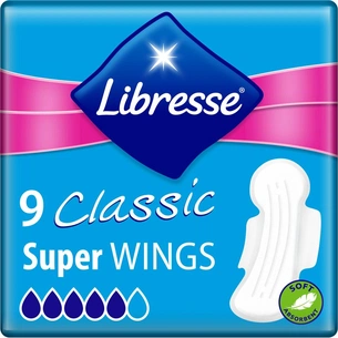 Гігієнічні прокладки Libresse Classic Ultra Clip Super Soft 9 шт (7322540012453) зображення 1