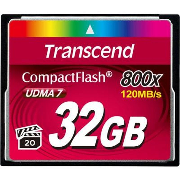 Карта памяти Transcend 32GB 800x (TS32GCF800) - изображение 1