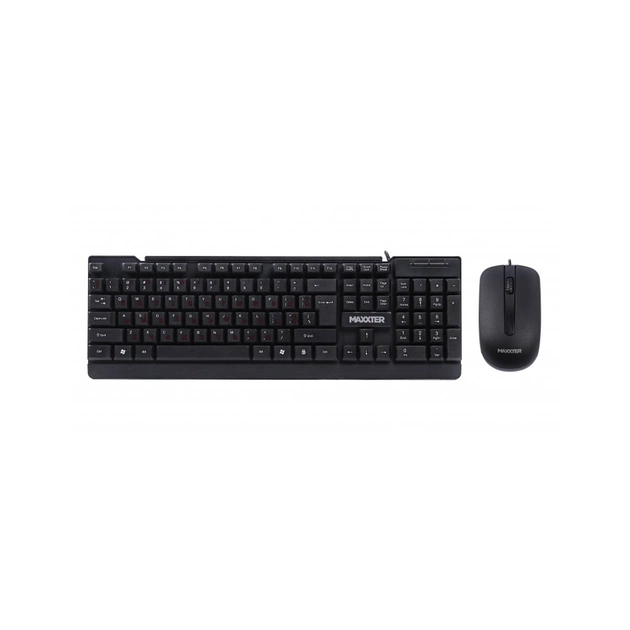 Комплект Maxxter KMS-CM-01-UA USB Black (KMS-CM-01-UA) - изображение 1
