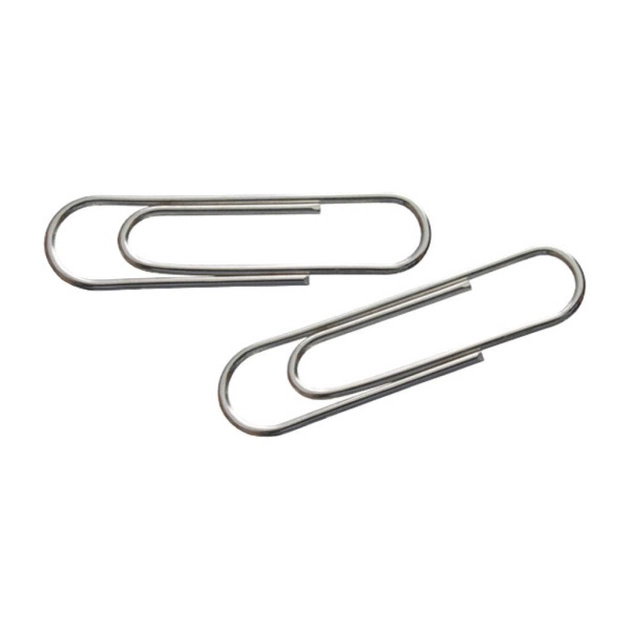 Скріпки канцелярські Axent rounded, nickel-plated, 50 мм, 100 шт. (4102-А) - picture 1