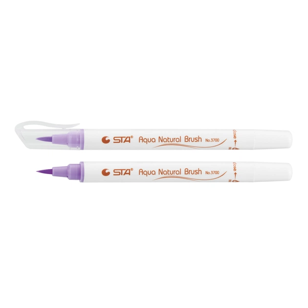 Художній маркер STA пензлик акварельний AQUA NATURAL BRUSH 3700, мальва (STA3700-19) - зображення 1