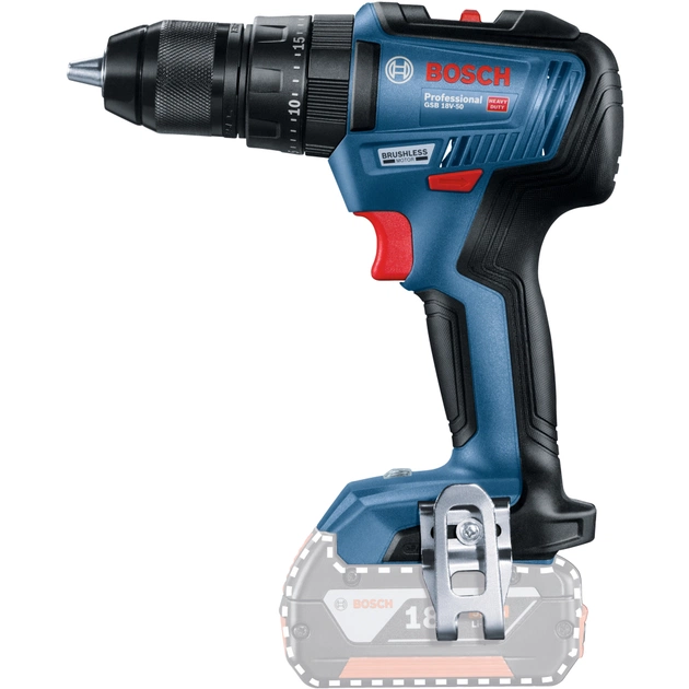 Набір електроіструментів Bosch 18V GWS180-LI, GSB 18V-50, 2х4А (0.615.990.M8S) - picture 6