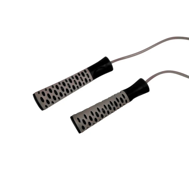 Скакалка PowerPlay 4206 Cіро-чорна (PP_4206_Grey/Black) - зображення 4