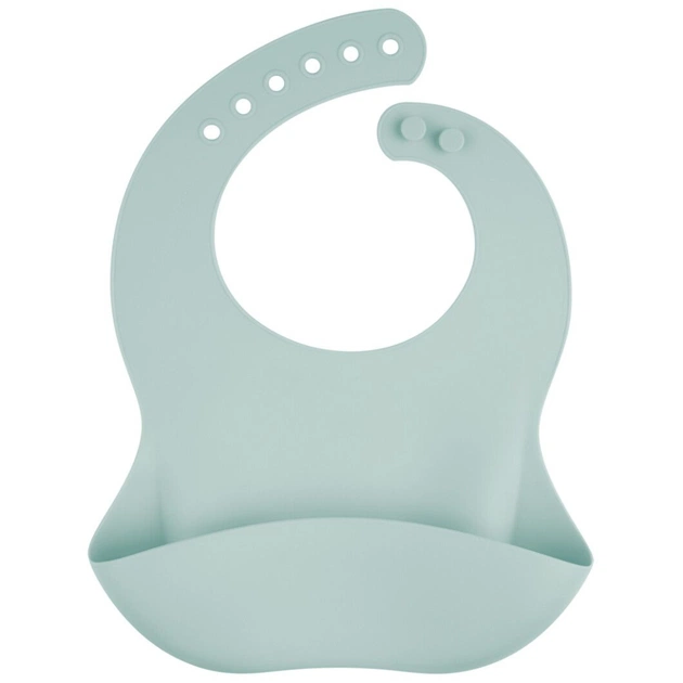 Нагрудничок Canpol babies силіконовий з кишенькою, зелений (51/030_gre) - picture 1