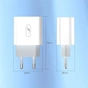 Зарядний пристрій SkyDolphin SC20 PD+QC3.0 (2USB, 3A) White (SDMZP-000121) - зменшене зображення 4