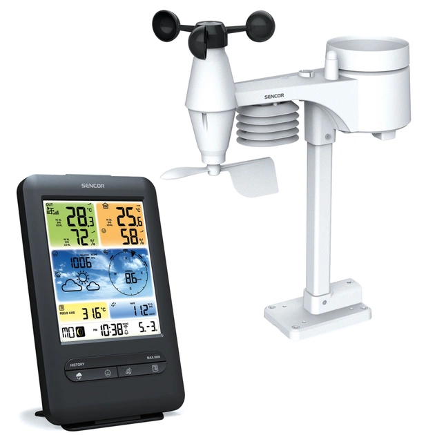 Метеостанція Sencor SWS9898WIFI - зображення 10
