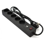 Мережевий фільтр живлення Patron 1.8m (SP-52) + 2 USB 2.0, 2.1A, 5 роз. BLACK (EXT-PN-SP-52-USB) - зменшене зображення 1