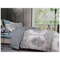 Постільна білизна ШЕМ Royal Satin біло-сіра з принтом двоспальна 180 х 220 (1,8 RS_біло сіра з принтом) - зменшене зображення 1