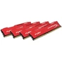 Модуль пам'яті для комп'ютера DDR4 64GB (4x16GB) 2666 MHz HyperX FURY Red Kingston Fury (ex.HyperX) (HX426C16FRK4/64) - зменшене зображення 1