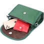 Сумка Vintage Компактна жіноча шкіряна з напівкруглим клапаном Зелена (22260) - зменшене зображення 9