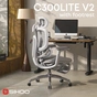 Крісло офісне Sihoo Doro C300 Lite V2 White з підставкою для ніг (C300-LITE-V2-B102-JT) - зменшене зображення 2