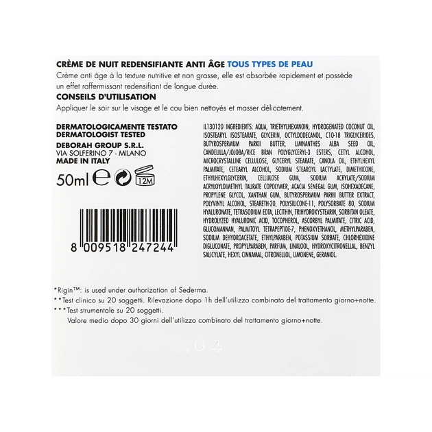 Крем для обличчя Dermolab Re-Densifying Anti-Aging Night Cream 50 мл (8009518247244) - picture 4