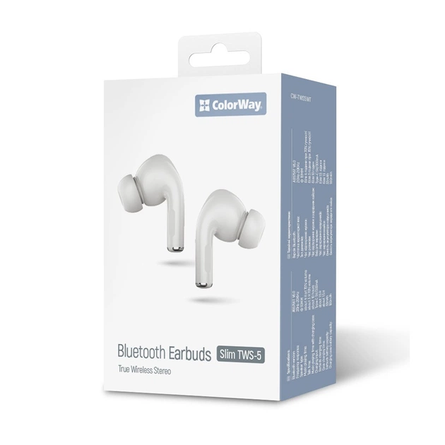 Навушники ColorWay Slim TWS-5 Earbuds White (CW-TWS5WT) - picture 12
