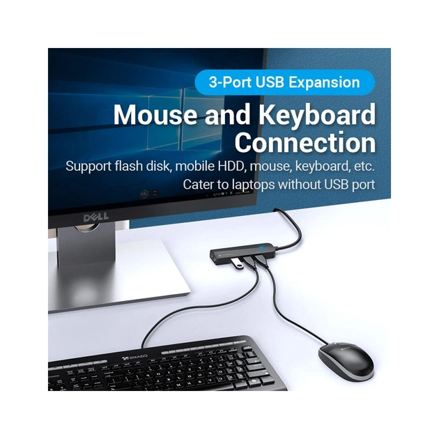 Концентратор Vention USB 3.0 to 3хUSB 3.0/2хTRS Audio/USB Micro 1.0m (CHIBF) - picture 4