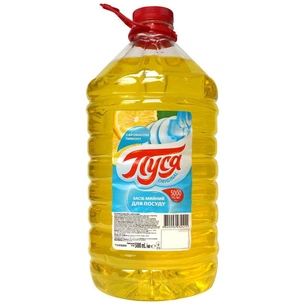 Засіб для ручного миття посуду Пуся З ароматом лимону 5 л (4820096032411) зображення 1