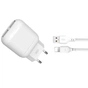 Зарядний пристрій XO 2xUSB 2.4A + cable USB to Lightning white (L78-L-WH) - зменшене зображення 1