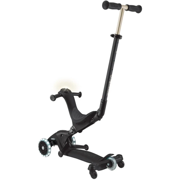 Самокат Globber Go Up Deluxe Lights 5 в 1 колеса з підсвіткою Чорний (646-720-2) - picture 3