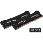 Модуль пам'яті для комп'ютера DDR4 8GB (2x4GB) 3000 MHz Savage Black Kingston (HX430C15SB2K2/8) - зменшене зображення 2