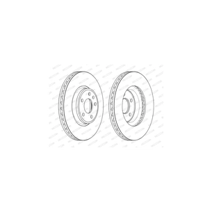 Гальмівний диск FERODO DDF2596C-1 зображення 1