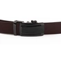 Ремінь Vintage Чоловічий із затемненою пряжкою автомат Коричневий (20296) - зменшене зображення 2
