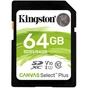 Карта памяти Kingston 64GB SDXC class 10 UHS-I U3 Canvas Select Plus (SDS2/64GB) - уменьшенное изображение 1